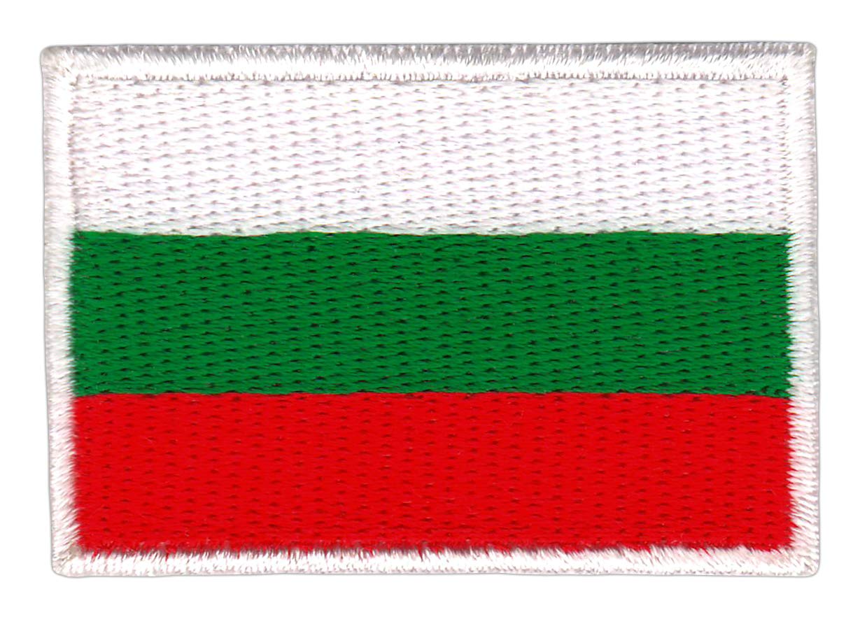 Bestellmich Bulgarien Flagge Klein Aufnäher Bügelbild Größe 4,7 x 3,2 cm von Bestellmich