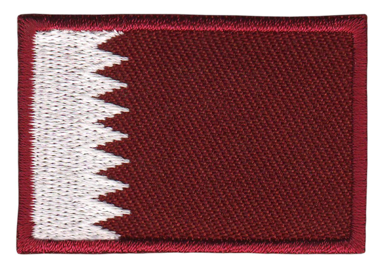 Bestellmich Katar Qatar Flagge Klein Fahne Emirat Aufnäher Bügelbild Patch 4,9 x 3,3 cm von Bestellmich