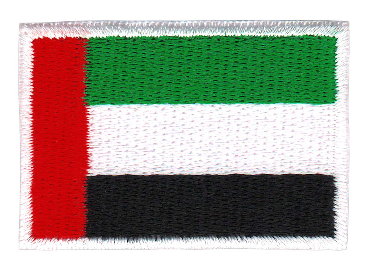 Bestellmich Vereinigte Arabische Emirate Flagge Klein Aufnäher Bügelbild Größe 4,7 x 3,2 cm von Bestellmich