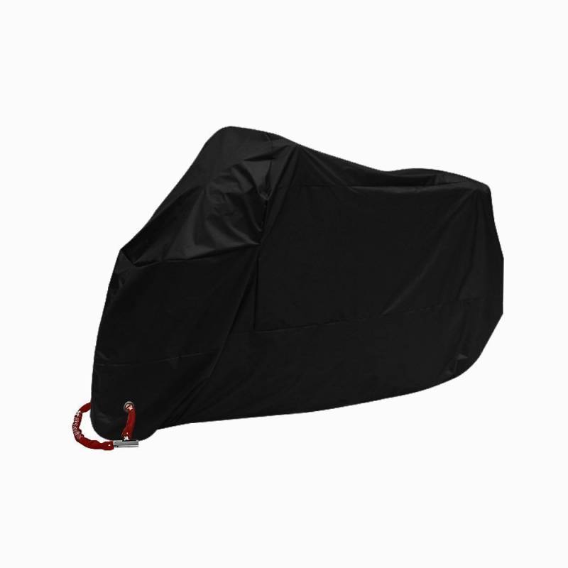 Bestland Motorrad Abdeckung Wasserdicht Staubdicht UV-Schutz Atmungsaktiv Sunblocker Motorradplane Cover Outdoor Roller Abdeckplane, Schwarz (4XL) von Zabapure
