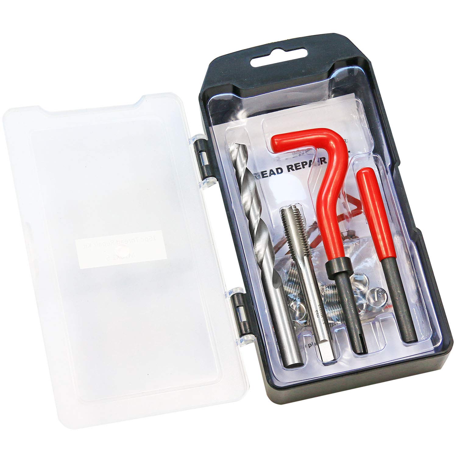 BestsQ 15 Stück Gewindereparatursatz Bohrer Helicoil Repair Kit Kompatibel Handwerkzeug Set für Auto Reparatur Größe:M10x1.5 BestsQ 15 Stück Gewindereparatursatz Bohrer Helicoil Repair Kit Kompatibel Handwerkzeug Set für Auto Reparatur Größe:M10x1.5 von BestsQ