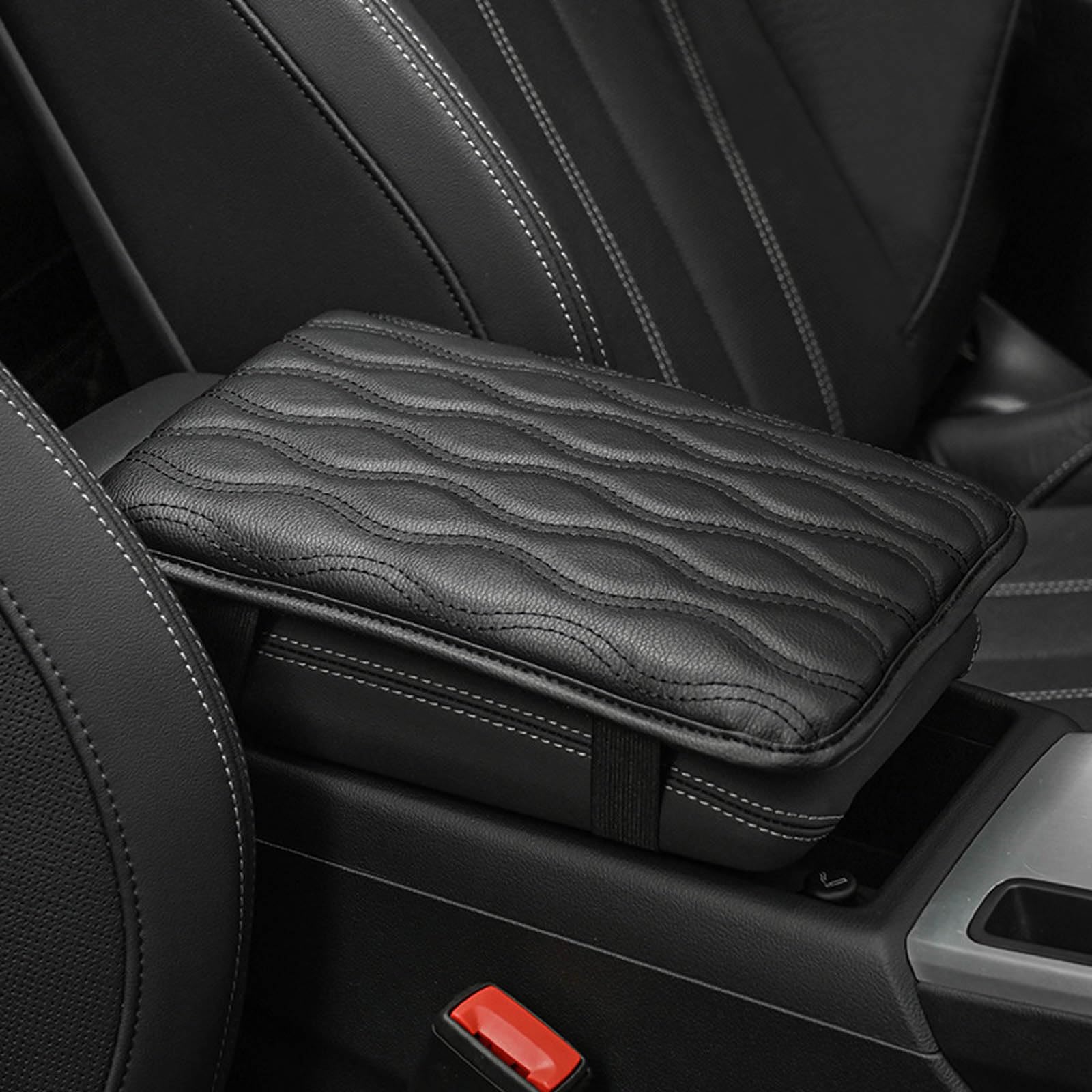 Auto Mittelarmlehne Pad, Leder Armlehnenkissen für Autos, Wasserdichte Mittelkonsole Abdeckung, Universal-Armlehnenkissen aus Leder, Universal-Armlehnenkissen aus Leder für die meisten Fahrzeuge Auto Mittelarmlehne Pad, Leder Armlehnenkissen für Autos, Wasserdichte Mittelkonsole Abdeckung, Universal-Armlehnenkissen aus Leder, Universal-Armlehnenkissen aus Leder für die meisten Fahrzeuge von Betinyar