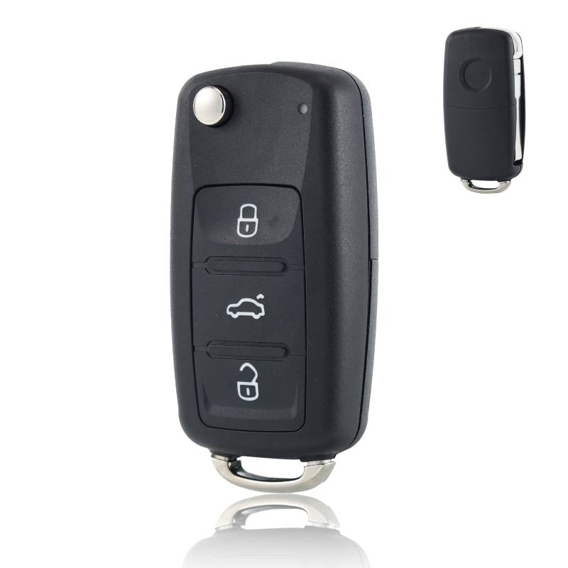 Betterher schlüsselhülle Cover Autoschlüssel schlüsselgehäuse kompatibel für vw,Schlüssel Gehäuse Fernbedienung kompatibel für Polo MK6 Golf Skoda Tiguan Touareg Seat von Betterher