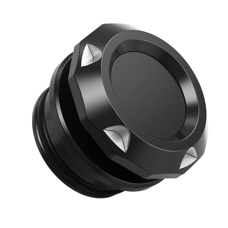 Bevinsee Auto-Zigarettenanzünder-Steckerabdeckung, kompatibel mit Automobil-Fahrzeugen, Booten mit Standard-12-V-Stromquelle, Aluminium, Schwarz von Bevinsee