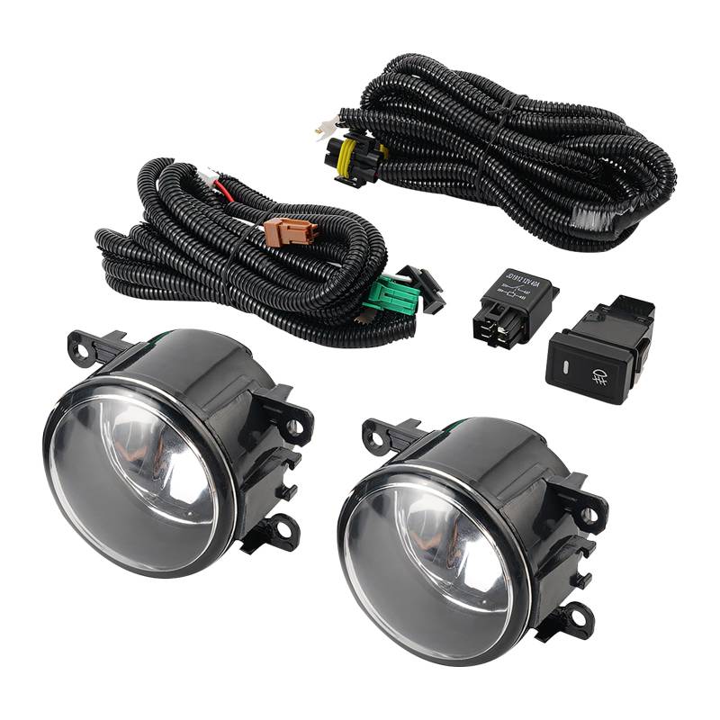 Bevinsee Nebelscheinwerfer Lampe vorne kompatibel mit Suzuki Alto Grand Vitara Splash SX4 Jimny Ignis Swift 35500-63J04-000/35500-63J03-000 Schwarz von Bevinsee