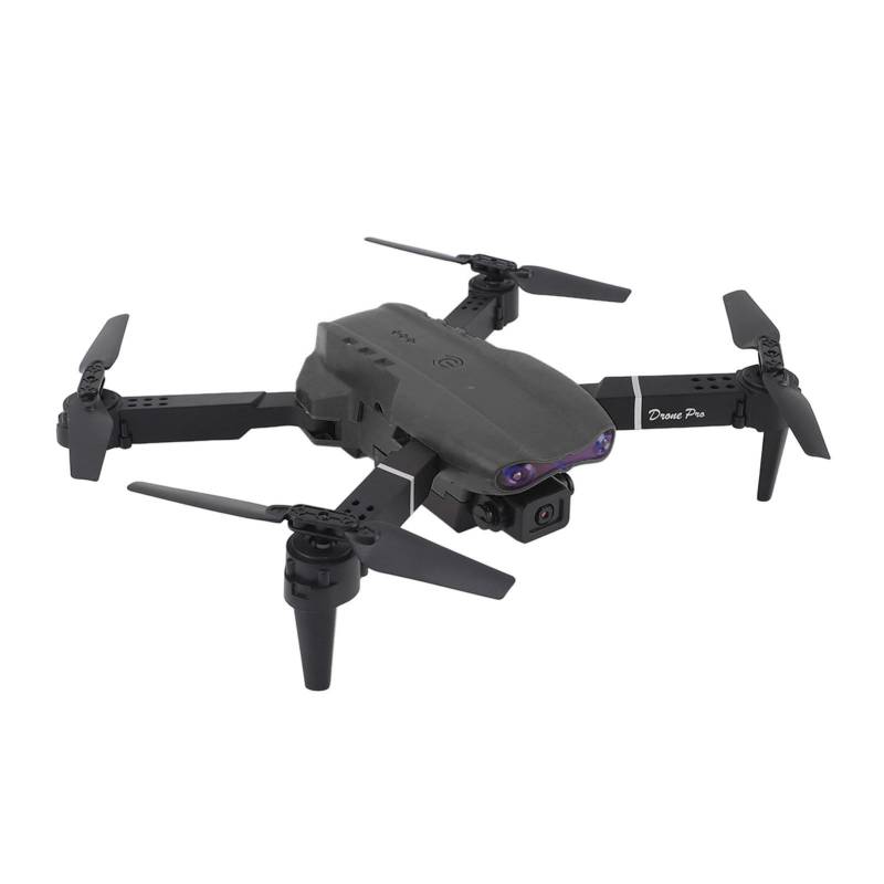 Drohne mit Dual-Kamera für Kinder und Erwachsene, Faltbare 4K-HD-FPV-Drohne mit Stabilem Schwebeflug, One-Key-Start, 3D-Flip, WIFI-Fernbedienung, Quadrocopter über APP (BLACK) von Bewinner
