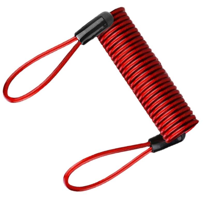 Bexdug Motorradschloss Erinnerungskabel | Lock Reminder Kabel mit Schlaufe | Hochflexibles Lock Reminder Kabel für Survival, Camping, Lastschnürung, Zurrgepäck von Bexdug