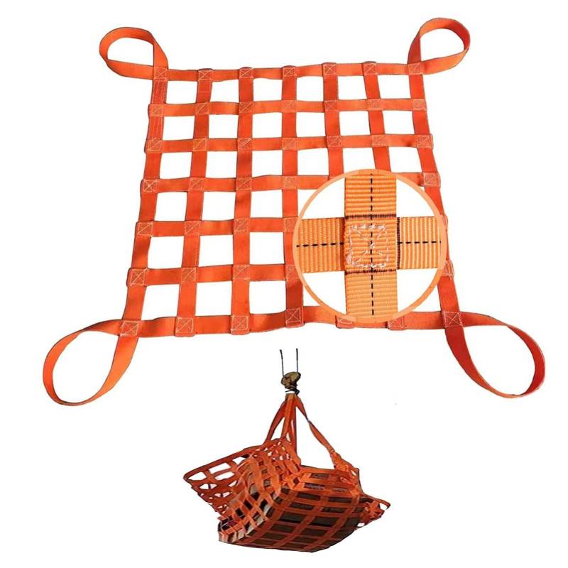 Netz,Frachtnetz, Lifting Net Straps - Flat Polyester Sling Lifting Net, Cargo Lifting Sling Nets, Webbing Net Cargo Securing Net, Safety Lifting Hanging Net, Lashing Net For Boxes And Pallets(1.5 X 1. von BgnEhRfL