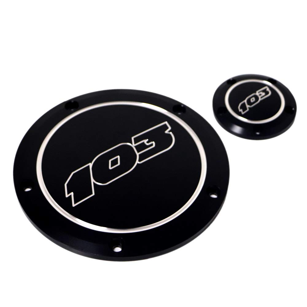 Bid4ze Motorrad 103 Derby Abdeckung Timing Timer Abdeckung für Harley Dyna 99-17 Softail Touring Twin Cam schwarz 5 Löcher Bid4ze Motorrad 103 Derby Abdeckung Timing Timer Abdeckung für Harley Dyna 99-17 Softail Touring Twin Cam schwarz 5 Löcher von Bid4ze