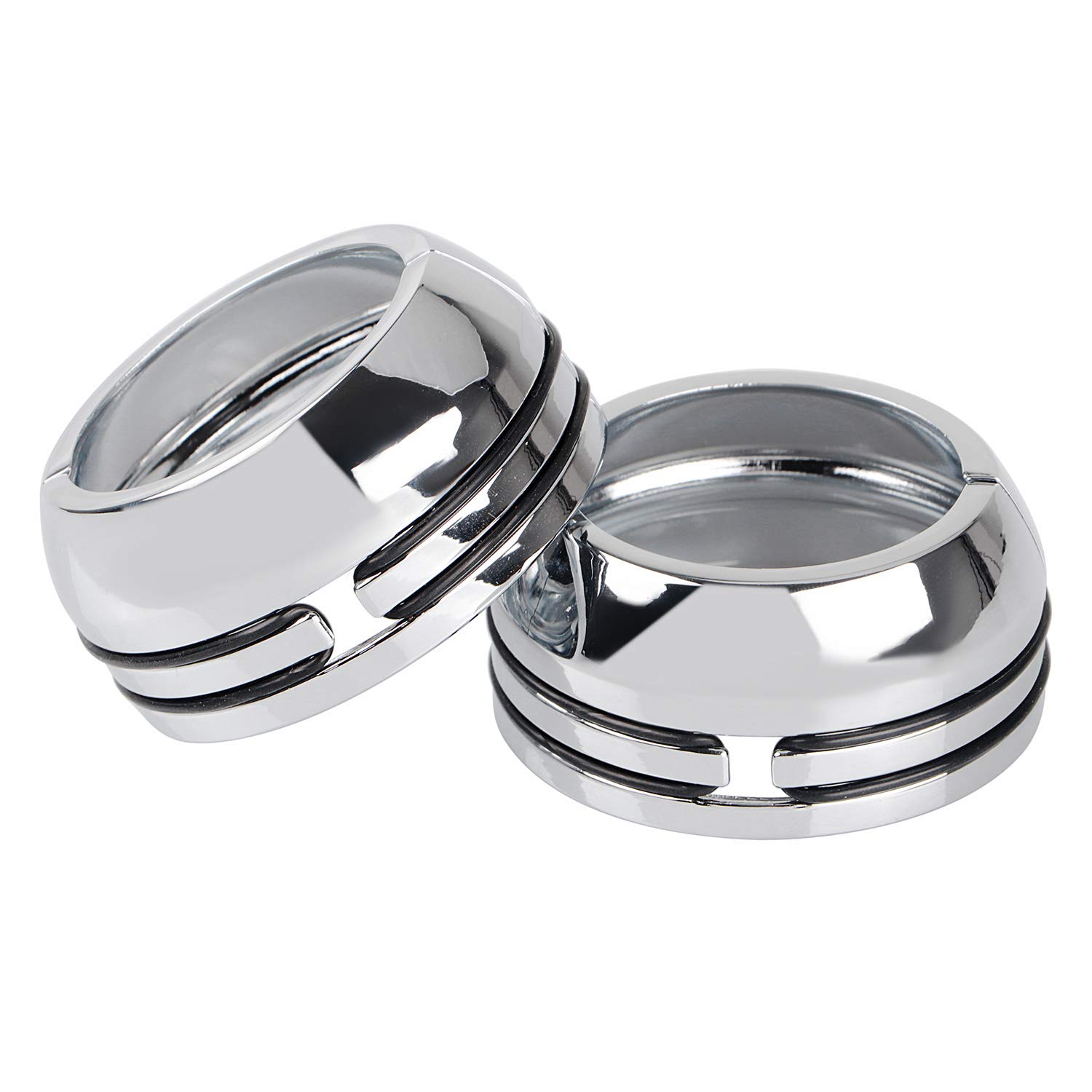 Bid4ze Motorrad 49 mm Gabel Kofferraum Abdeckung Set Chrom Slider Staubschutzkappen für Harley Dyna Super Glide FXD Low Rider FXDWG VRSC 2006–2017 Bid4ze Motorrad 49 mm Gabel Kofferraum Abdeckung Set Chrom Slider Staubschutzkappen für Harley Dyna Super Glide FXD Low Rider FXDWG VRSC 2006–2017 von Bid4ze