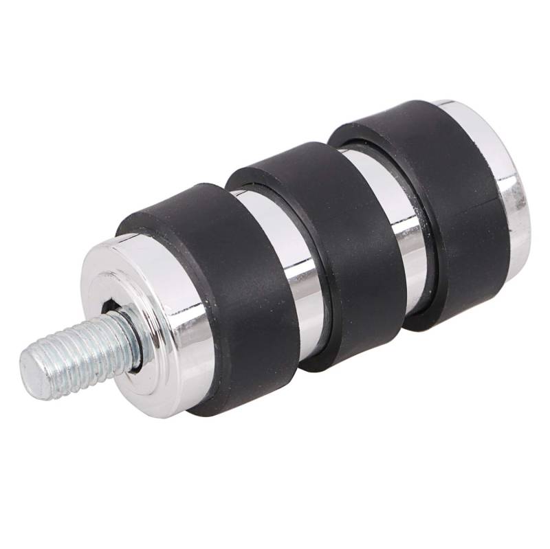 Bid4ze Verchromter Anti-Vibe Split-Gummi-Fußrasten für Harley alle Modelle Sportster Dyna Fat Boy Softail Touring von Bid4ze