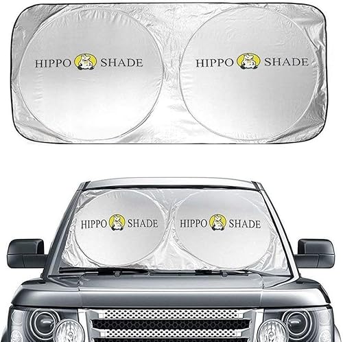 Big Hippo Sonnenschutz Frontscheibe, Auto Faltbarer Sonnenschutz für Windschutzscheibe, Universal Innen Sonnenschirm für Auto, SUV, LKW - 160 x 90cm von Big Hippo