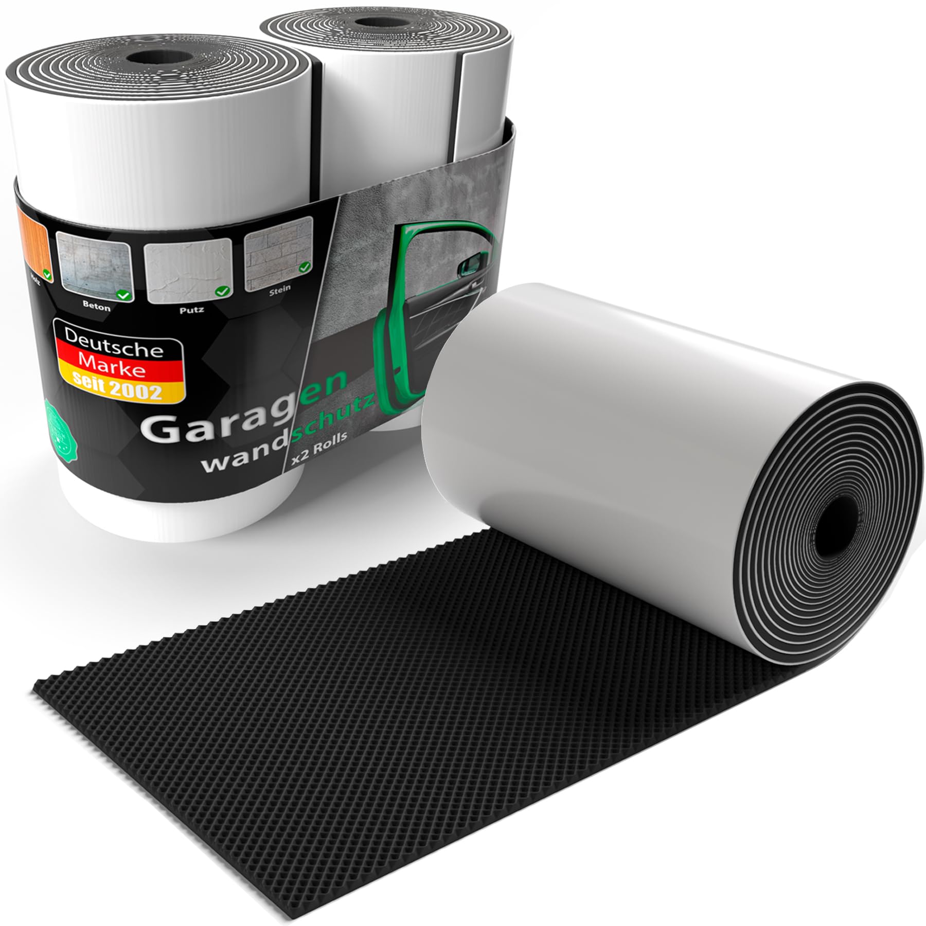 BigDean 2 Rollen Garagen Wandschutz selbstklebend 200x20x0,5cm – extra Dicker Türkantenschutz Auto zuschneidbar Schwarz BigDean 2 Rollen Garagen Wandschutz selbstklebend 200x20x0,5cm – extra Dicker Türkantenschutz Auto zuschneidbar Schwarz von BigDean