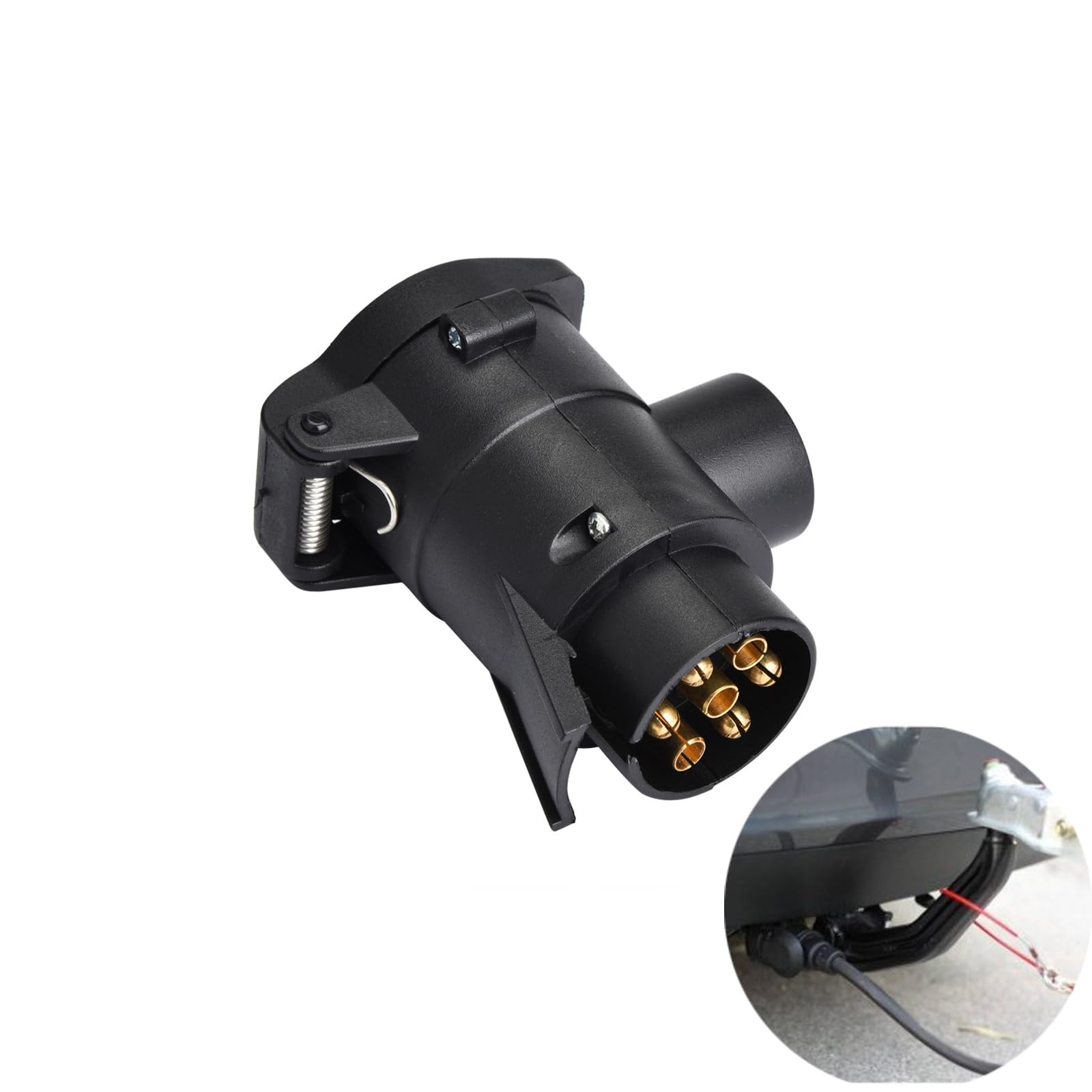 BigKing Anhänger Adapter, 7 bis 13 Pin Auto Anhänger Stecker Buchse Adapter Konverter Caravan Anhängerkupplung Abschleppstecker 12V BigKing Anhänger Adapter, 7 bis 13 Pin Auto Anhänger Stecker Buchse Adapter Konverter Caravan Anhängerkupplung Abschleppstecker 12V von BigKing