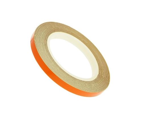 Felgenrand Aufkleber 5mm - orange - 600cm von Bike Equipment