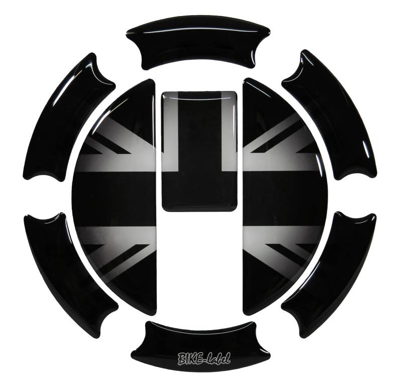 BIKE-label Tankpad Tankdeckel Aufkleber Union Jack kompatibel für Triumph 650004VA von BIKE-label