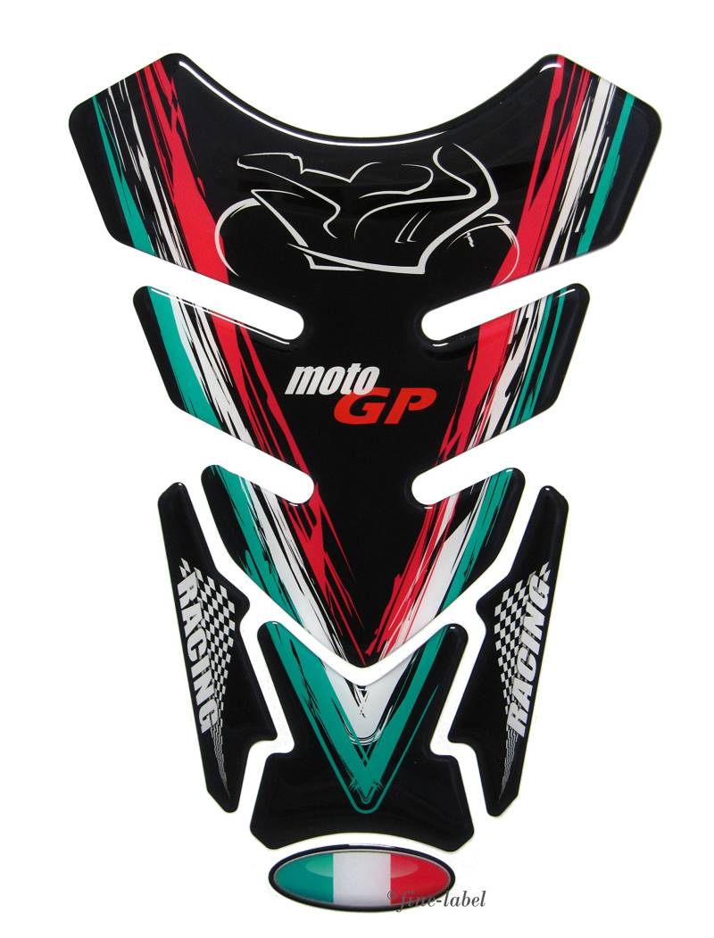 BIKE-label Tankpad Motorrad Aufkleber Italia Italien Flagge Moto GP Racing 500220VA von Tankpad