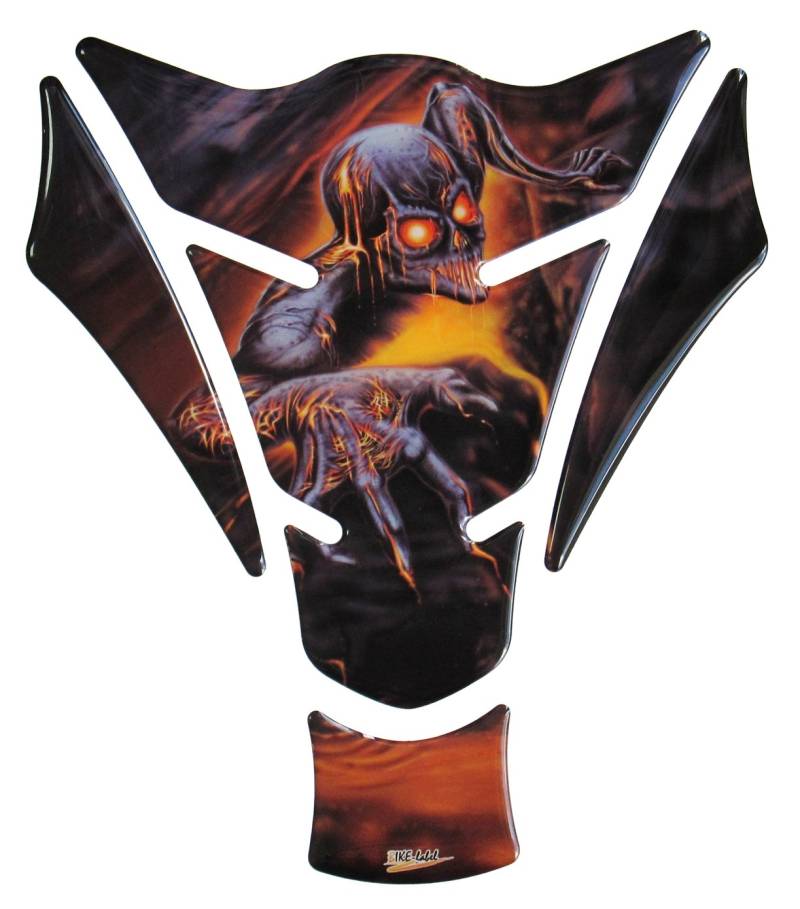 BIKE-label Tankpad Aufkleber Devil Tankschutz geeignet für Motorrad 501022 von BIKE-label