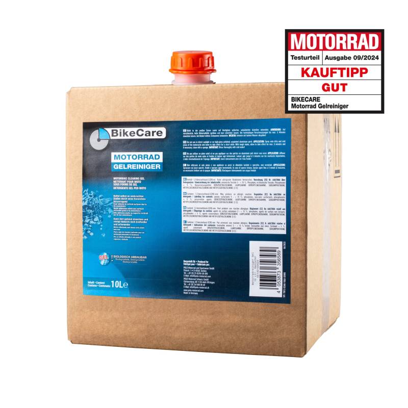 BikeCare Motorrad Gel 10 Ltr. Nachfüllk. mit wiederverschl. Deckel von BikeCare