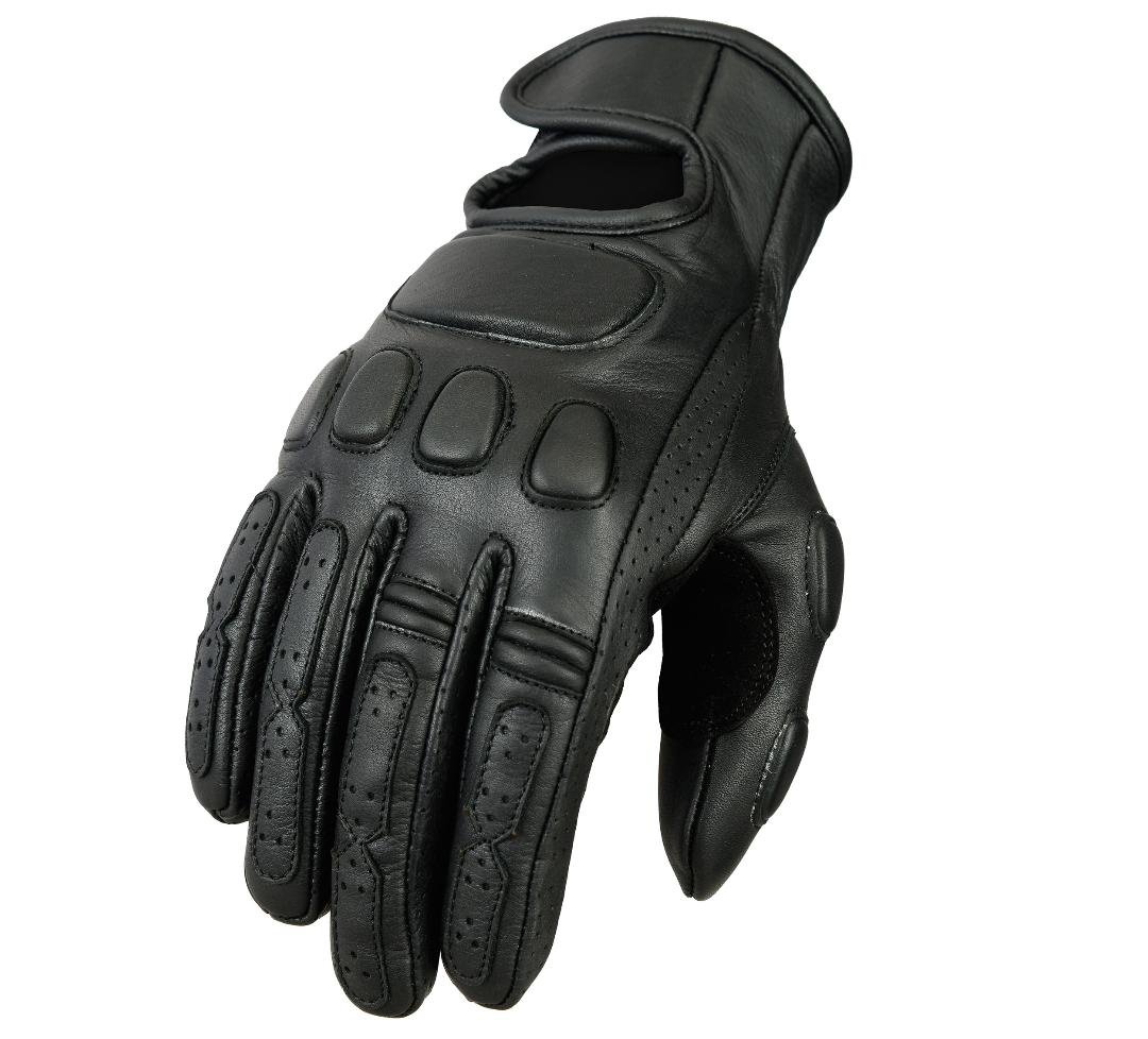 Bikers Gear Australia Limited Leder Roadster Classic Motorrad Handschuhe schwarz, Größe M von Bikers Gear