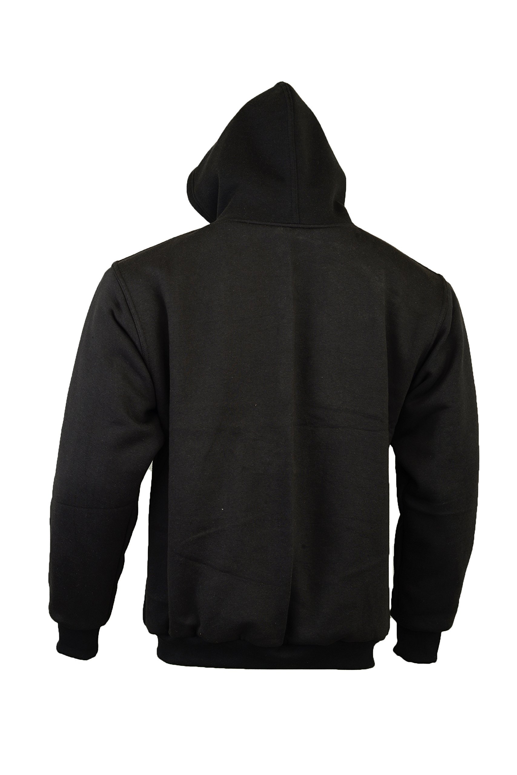 Capuchontrui/Hoodie voor motorrijders, 100% Kevlar, beschermers, kleur zwart, maat 4XL von Bikers Gear