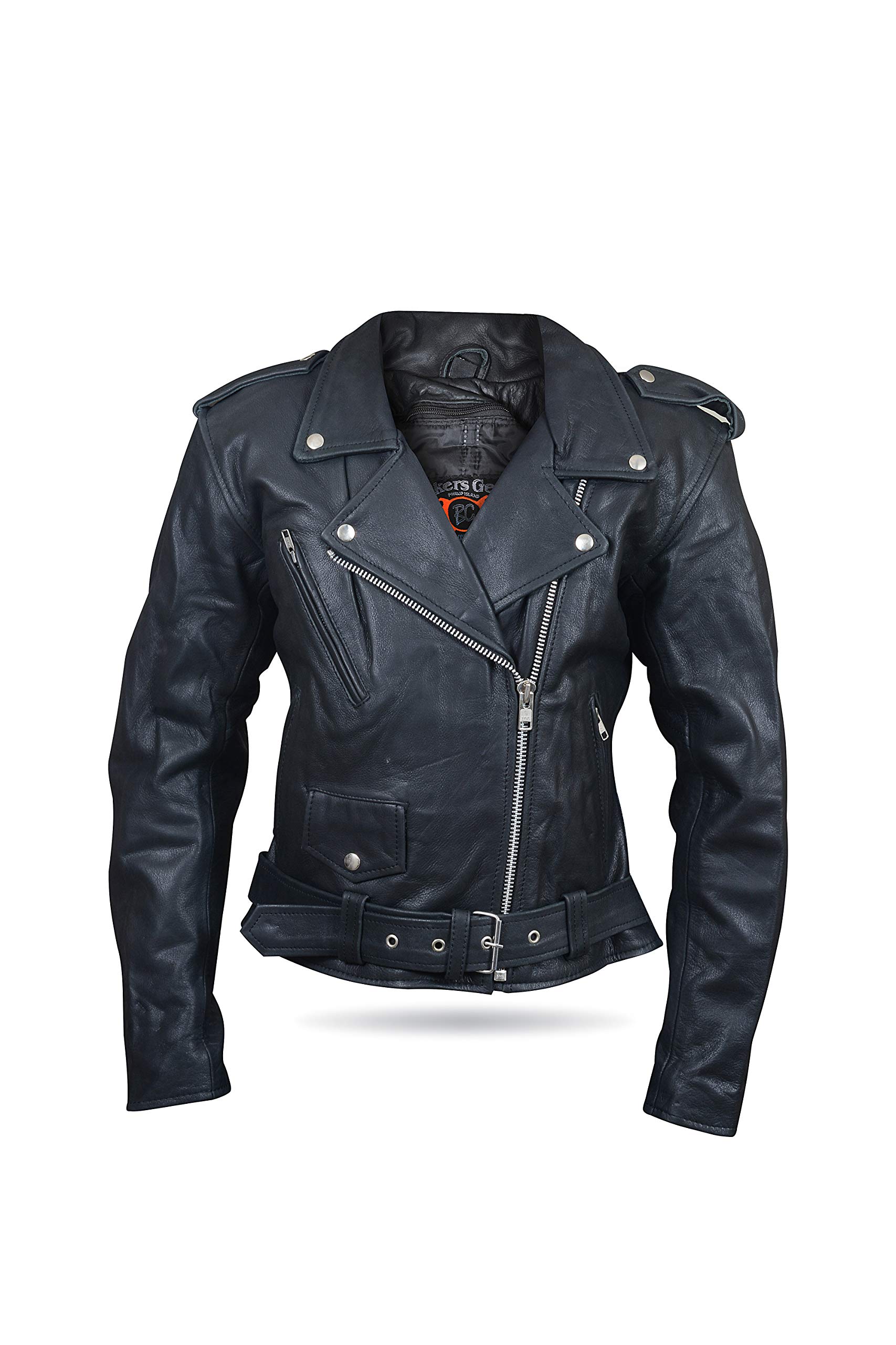 Die Patrol Damen Leder Classic Bikers Motorrad Jacke CE 1621–1 abnehmbarer Armour LRG von Bikers Gear Australia