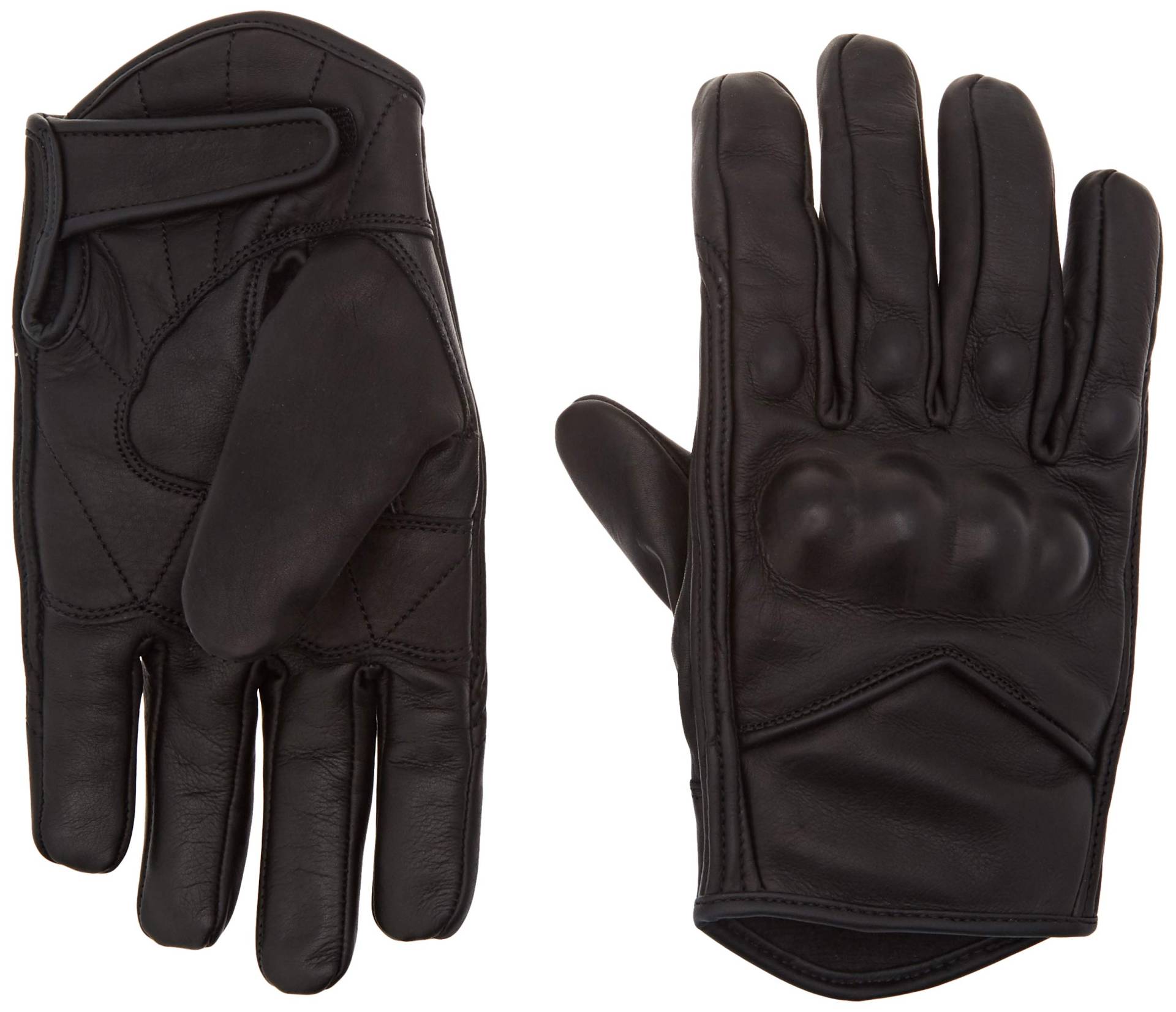 Motorradhandschuhe kurz - Harley Cruiser-Stil - thermoisoliert - wasserdichtes Hipora-Futter - Leder - Schwarz - M Motorradhandschuhe kurz - Harley Cruiser-Stil - thermoisoliert - wasserdichtes Hipora-Futter - Leder - Schwarz - M von Bikers Gear Australia
