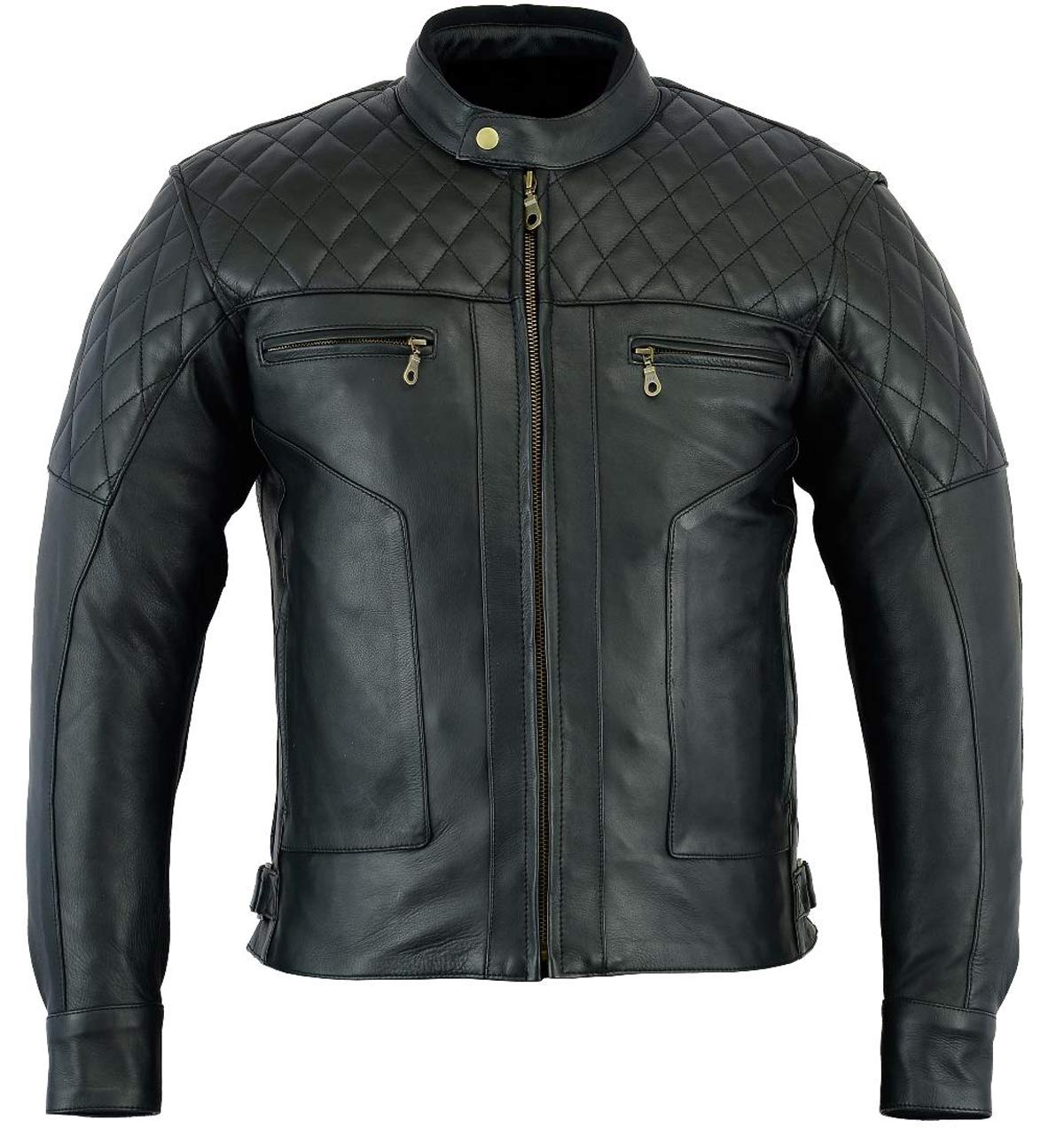 Bikers Gear Australia Limited Baron Diamond Premium Qualität Weiches Leder Motorrad Jacke, Schwarz Anthrazit, Größe 4 X L Bikers Gear Australia Limited Baron Diamond Premium Qualität Weiches Leder Motorrad Jacke, Schwarz Anthrazit, Größe 4 X L von Bikers Gear Australia
