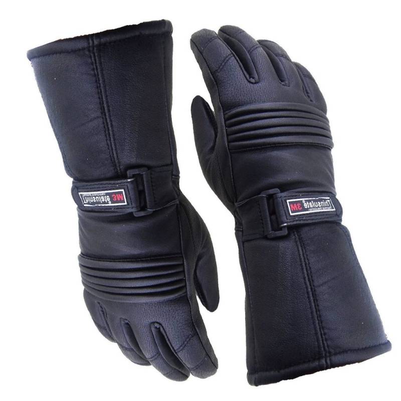 Mens Leather Winter Thermal Labelled Waterproof Inserts Thinsulate Motorcycle Gloves XXL von Bikers Gear Australia