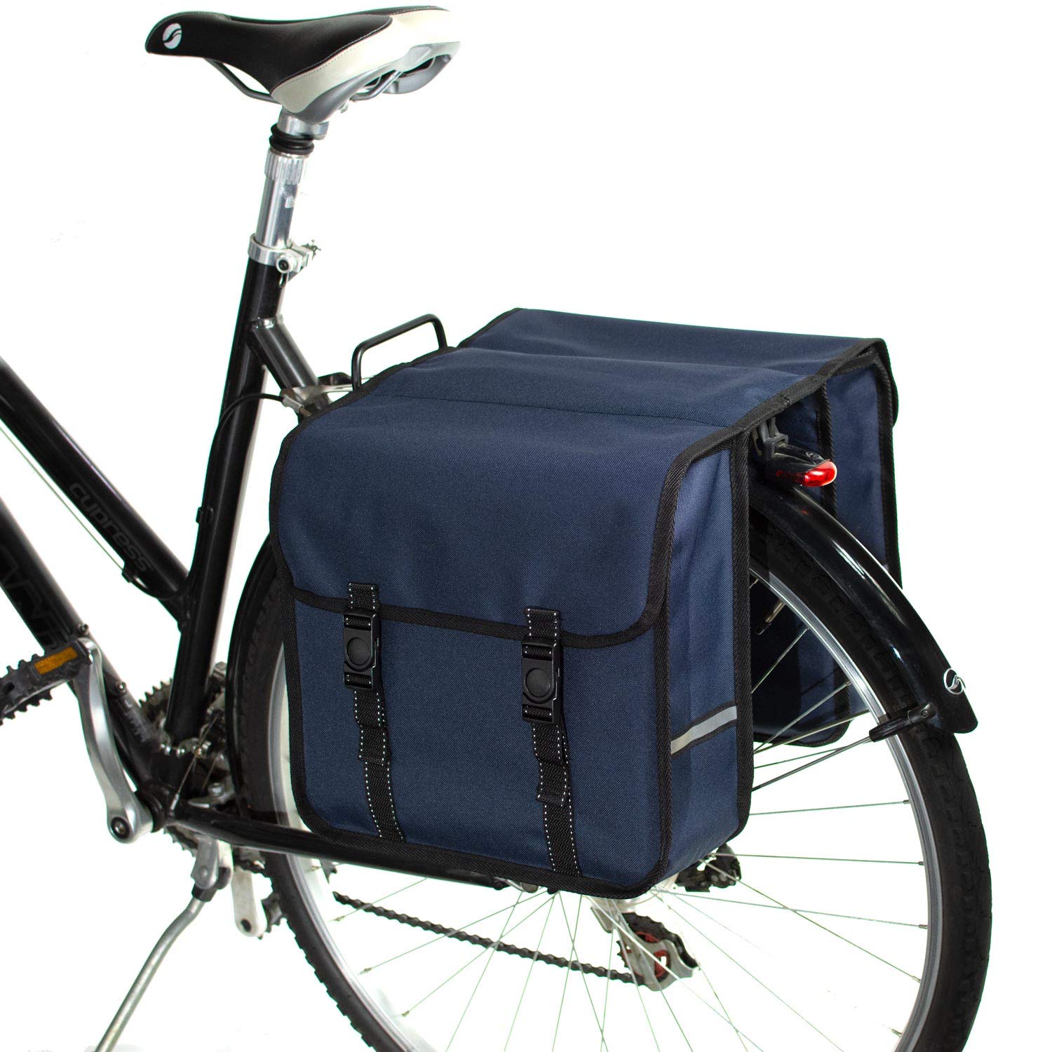 BikyBag Classic - Doppel Fahrradtasche Gepacktragertasche (Blau) von BikyBag