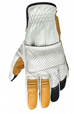 Biltwell Borrego, Handschuhe - Weiß/Schwarz/Gelb - XS von Biltwell