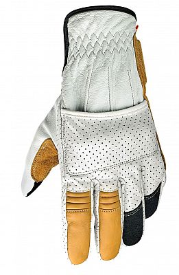 Biltwell Borrego, Handschuhe - Weiß/Schwarz/Gelb - XS von Biltwell