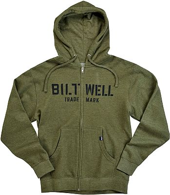 Biltwell Stencil, Kapuzenjacke - Oliv - XXL von Biltwell