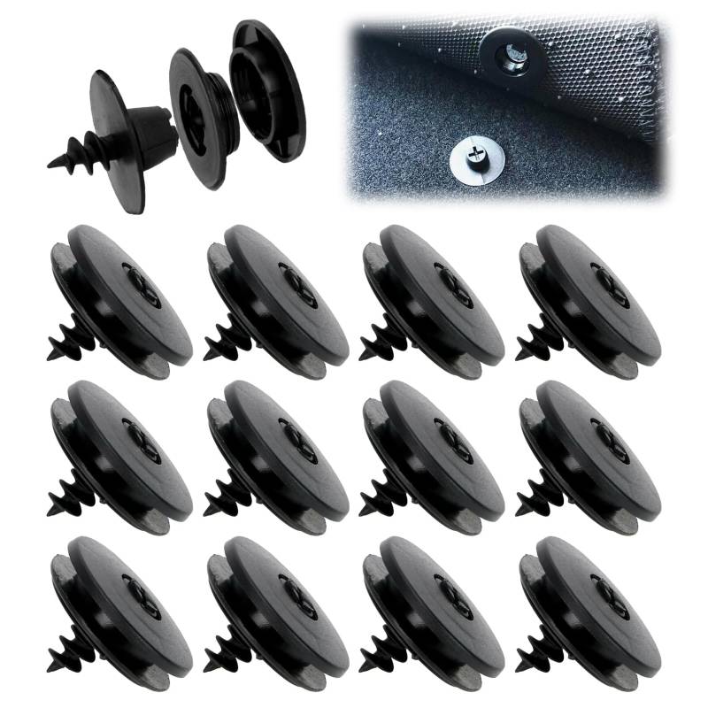 12 Stück Fussmatten-Halter-Clips,Autoteppich Fußmatten Befestigung Matte Rutsch,Auto Fußmatten Befestigung Automattenhalter Halter für VW und Mazda,Universelle Teppich Befestigung Boden Autofußmatten von BinXiaoQin