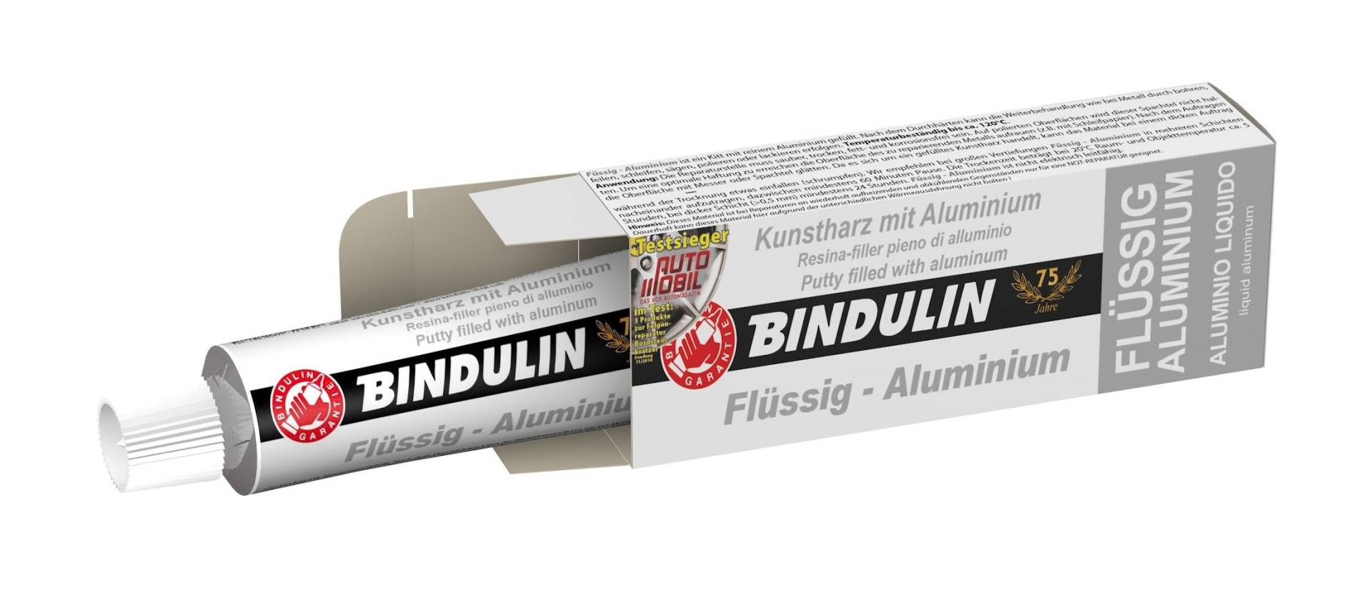 Flüssig-Aluminium - praktische Faltschachtel - 60 g Tube von Bindulin