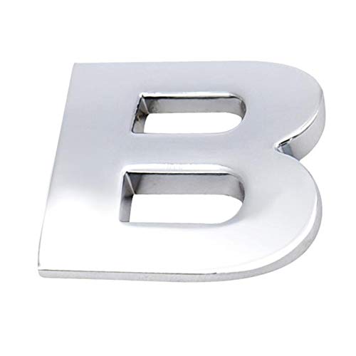 Bingohobby 3D Metall 26 Buchstaben 2.5cm DIY Logo Chrom Auto Motorrad Aufkleber Car Styling Embleme von Bingohobby