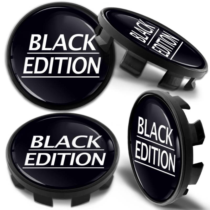 Biomar Labs 4 x 68mm Nabendeckel Kompatibel mit BMW 36136783536 Felgendeckel Radnabenabdeckung Nabenkappen Felgenkappen Radkappen Alufelgen Schwarz CB 53 von Biomar Labs