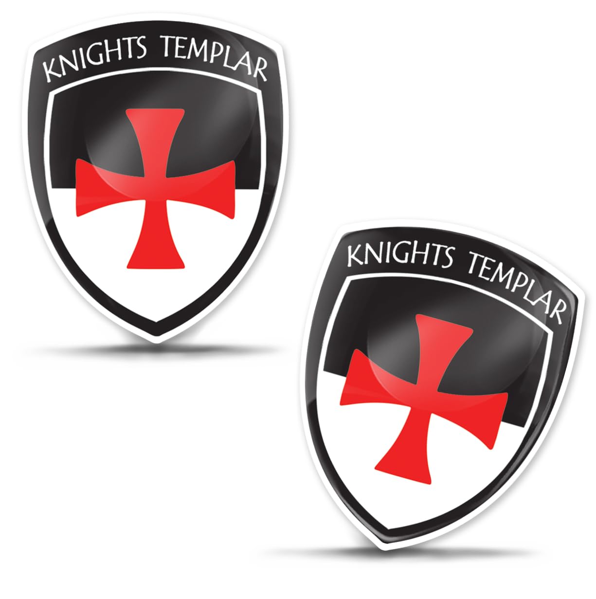 Biomar Labs 2 x 3D-gewölbte Silikon-Aufkleber Tempelritter Flagge Kreuzzüge Banner Emblem Auto Motorrad Helm F 169 Neu Biomar Labs 2 x 3D-gewölbte Silikon-Aufkleber Tempelritter Flagge Kreuzzüge Banner Emblem Auto Motorrad Helm F 169 Neu von Biomar Labs