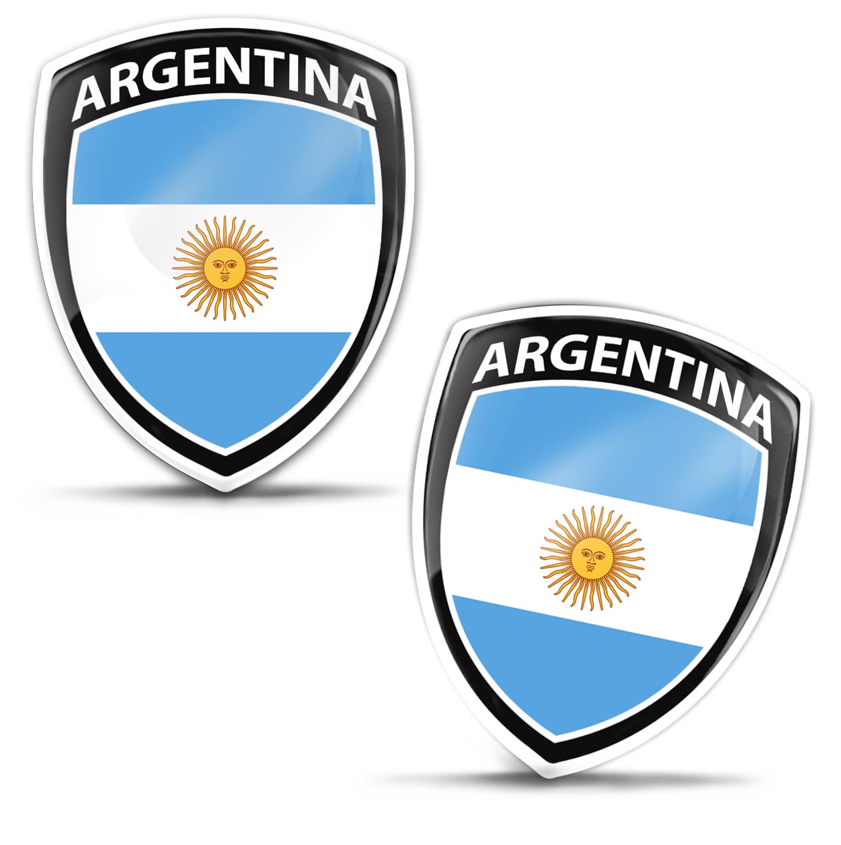 Biomar Labs 2 x Aufkleber 3D Gel Silikon Abzeichen Stickers Auto Motorrad Fahrrad Fenster Tür PC Handy Tablet Laptop Argentina Argentinien Flagge Flag Fahne F 230 Biomar Labs 2 x Aufkleber 3D Gel Silikon Abzeichen Stickers Auto Motorrad Fahrrad Fenster Tür PC Handy Tablet Laptop Argentina Argentinien Flagge Flag Fahne F 230 von Biomar Labs