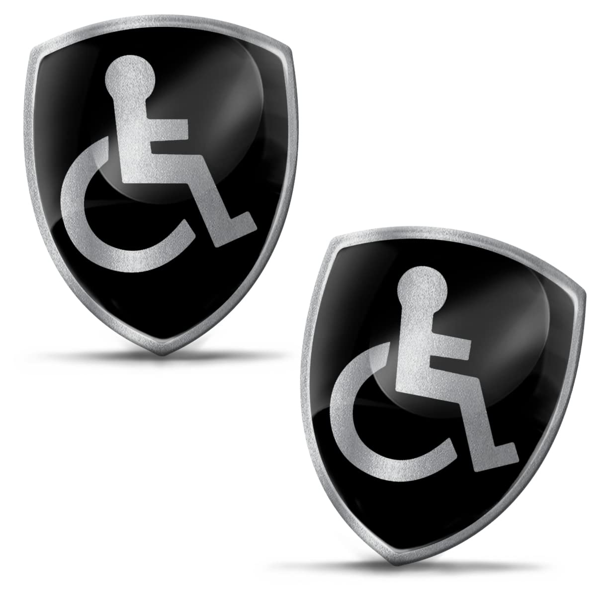 Biomar Labs 2 x Aufkleber 3D Gel Silikon Behindert Disabled Symbol Logo Rollstuhl Rollstuhlfahrer Schild Silber Sticker Autoaufkleber Auto Motorrad Fahrrad Fenster Tür KS 94 Biomar Labs 2 x Aufkleber 3D Gel Silikon Behindert Disabled Symbol Logo Rollstuhl Rollstuhlfahrer Schild Silber Sticker Autoaufkleber Auto Motorrad Fahrrad Fenster Tür KS 94 von Biomar Labs