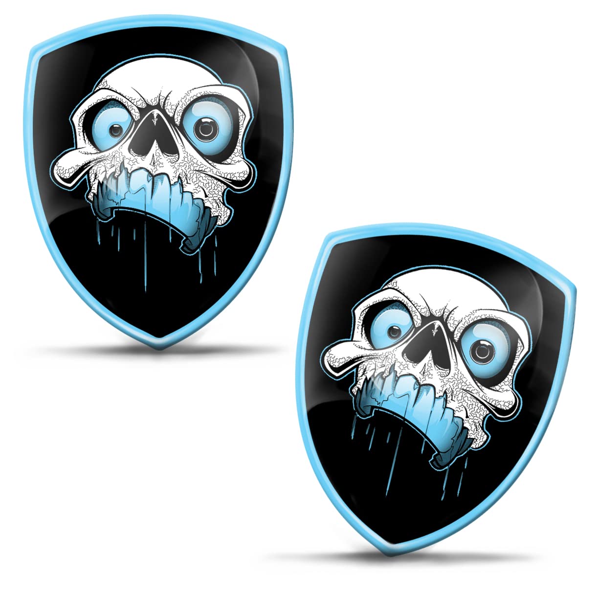Biomar Labs 2 x Aufkleber 3D Gel Silikon Schädel Totenkopf Stickers Autoaufkleber Auto Motorrad Fahrrad Fenster Telefon Laptop PC Tablet Tür KS 104 Biomar Labs 2 x Aufkleber 3D Gel Silikon Schädel Totenkopf Stickers Autoaufkleber Auto Motorrad Fahrrad Fenster Telefon Laptop PC Tablet Tür KS 104 von Biomar Labs