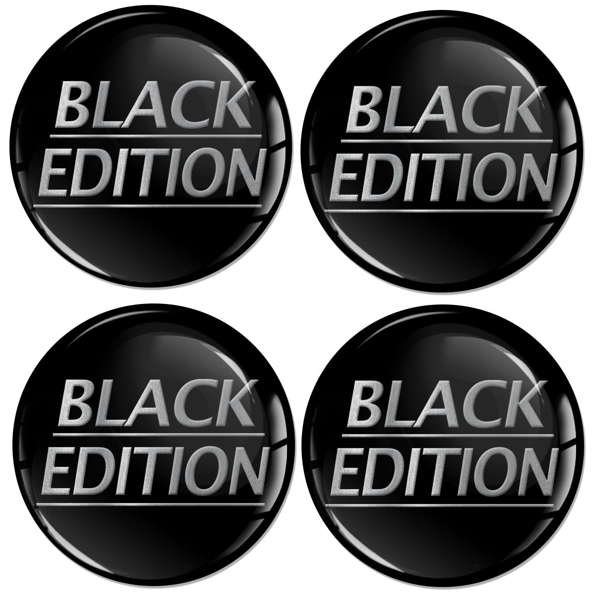 Biomar Labs 4 x 45 mm 3D Gel Silikon Aufkleber für Radkappen Felgendeckel Abdeckung Rad-Aufkleber Schwarz Silber Black Edition A 2945 Biomar Labs 4 x 45 mm 3D Gel Silikon Aufkleber für Radkappen Felgendeckel Abdeckung Rad-Aufkleber Schwarz Silber Black Edition A 2945 von Biomar Labs