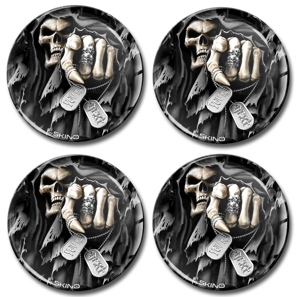 Biomar Labs 4 x 45mm 3D-Silikon-Aufkleber Für Radkappen Nabenkappen Radnabendeckel Rad-Aufkleber Nabendeckel Schädel Totenkopf V 30 Biomar Labs 4 x 45mm 3D-Silikon-Aufkleber Für Radkappen Nabenkappen Radnabendeckel Rad-Aufkleber Nabendeckel Schädel Totenkopf V 30 von Biomar Labs