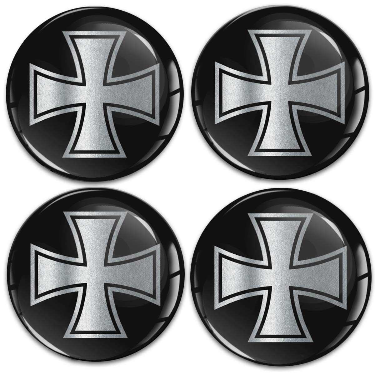 Biomar Labs 4 x 55mm Aufkleber 3D Silikon Silber Schwarz Für Radkappen Nabenkappen Radnabendeckel Rad-Aufkleber Nabendeckel A 11255 Biomar Labs 4 x 55mm Aufkleber 3D Silikon Silber Schwarz Für Radkappen Nabenkappen Radnabendeckel Rad-Aufkleber Nabendeckel A 11255 von Biomar Labs