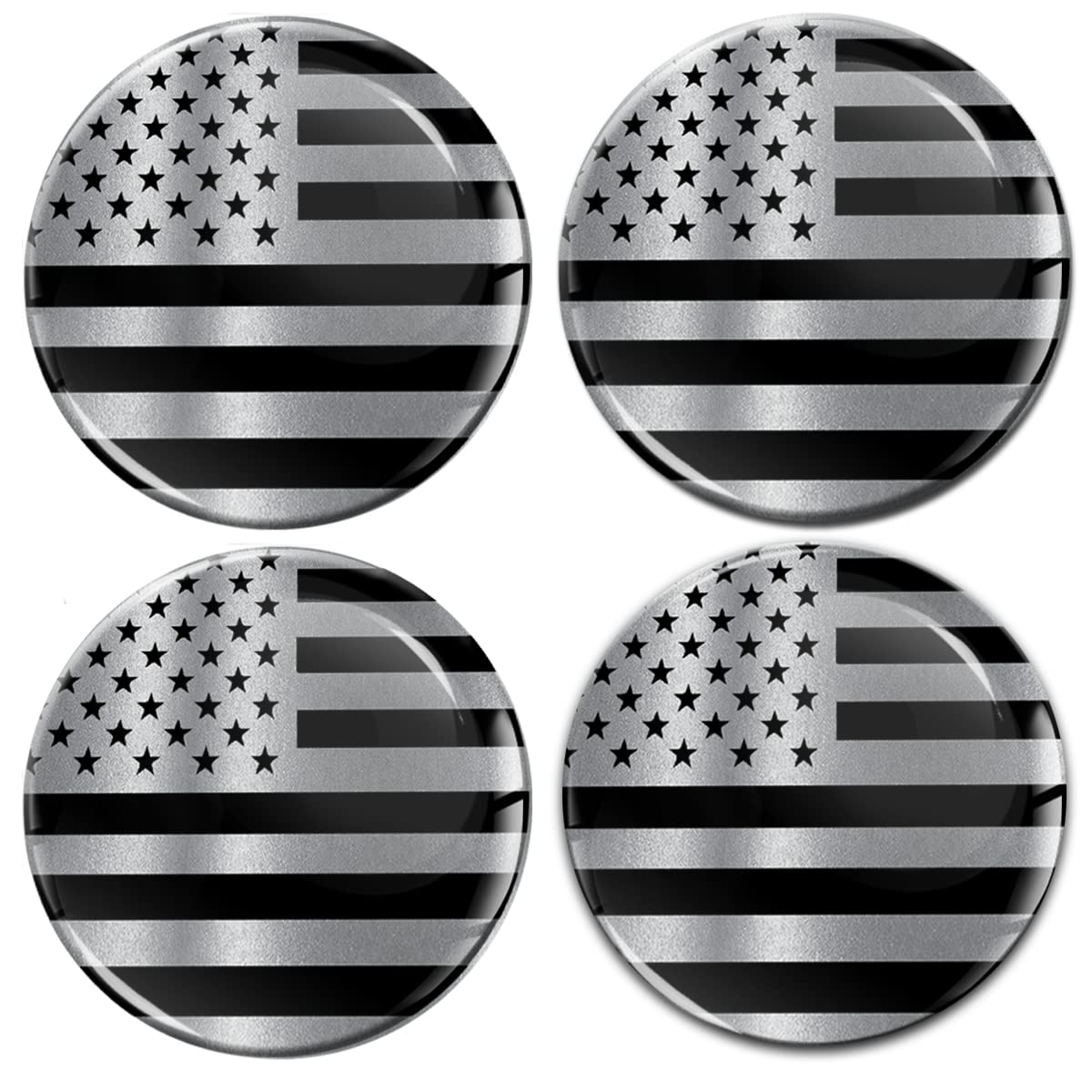 Biomar Labs® 4 x 65mm Aufkleber 3D Silikon Silber Schwarz USA Amerika Vereinigte Staaten America Flagge Fahne Für Radkappen Nabenkappen Radnabendeckel Rad-Aufkleber Nabendeckel A 10965 Biomar Labs® 4 x 65mm Aufkleber 3D Silikon Silber Schwarz USA Amerika Vereinigte Staaten America Flagge Fahne Für Radkappen Nabenkappen Radnabendeckel Rad-Aufkleber Nabendeckel A 10965 von Biomar Labs