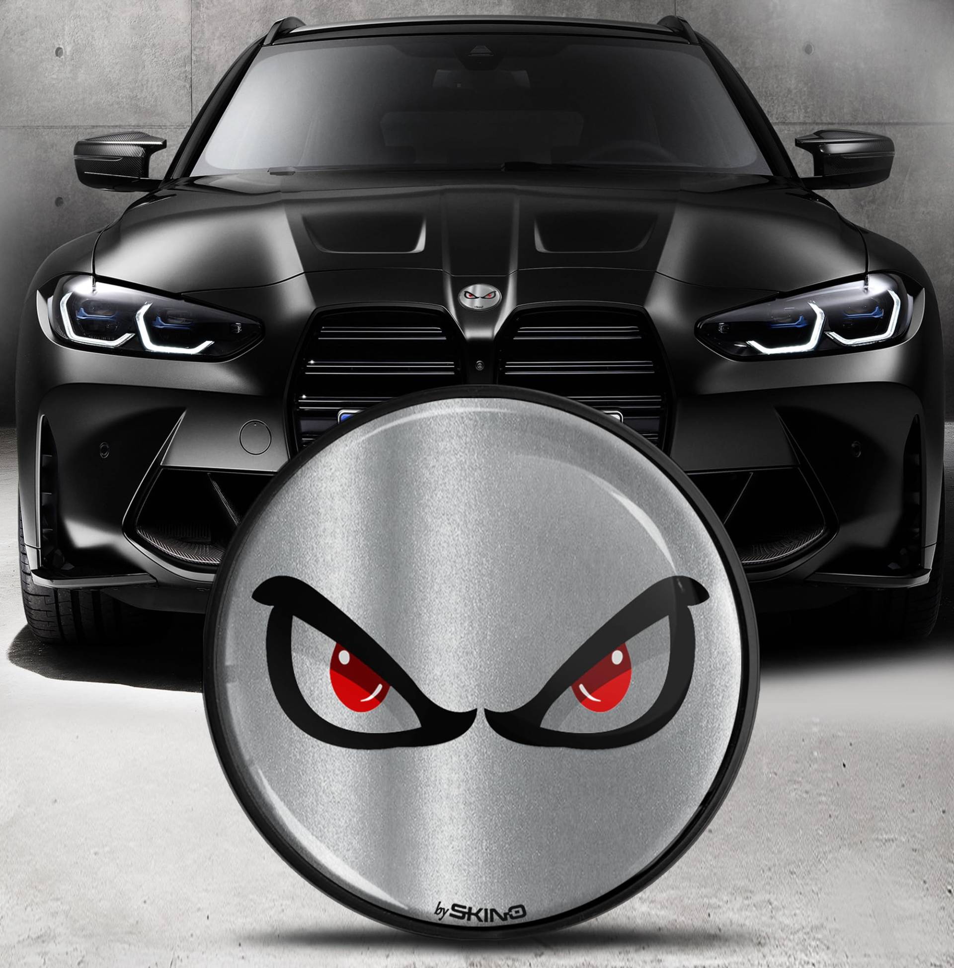 Biomar Labs Motorhaube Kofferraum Plakette Abzeichen 82mm Kompatibel mit BMW Emblem 51148132375 EO 8 von Biomar Labs
