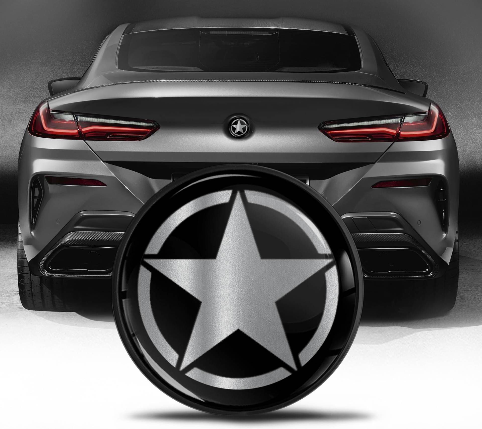 Biomar Labs Kompatibel mit BMW Emblem 51148219237 Kofferraum Abzeichen 74mm Heckklappe Plakette Schwarz Silber Stern EZ 32 Biomar Labs Kompatibel mit BMW Emblem 51148219237 Kofferraum Abzeichen 74mm Heckklappe Plakette Schwarz Silber Stern EZ 32 von Biomar Labs