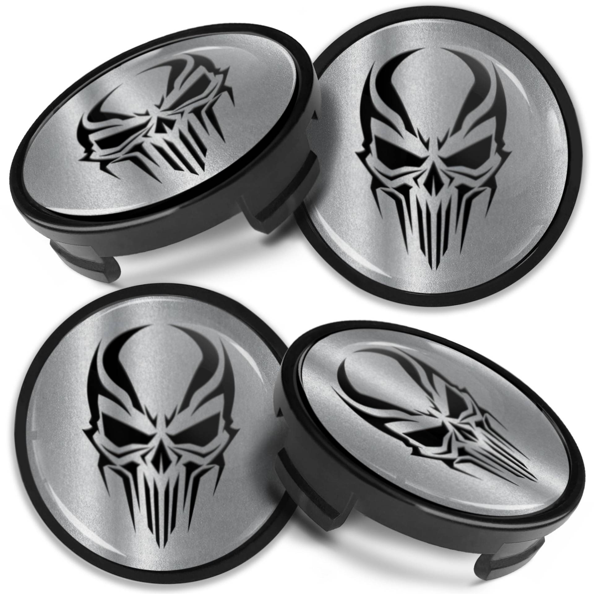 Biomar Labs 4 x 54 mm Nabendeckel Kompatibel mit Ford Felgendeckel Radnabenabdeckung Nabenkappen Felgenkappen Radkappen Alufelgen Totenkopf Schädel Silber Schwarz Skull CF 68 Biomar Labs 4 x 54 mm Nabendeckel Kompatibel mit Ford Felgendeckel Radnabenabdeckung Nabenkappen Felgenkappen Radkappen Alufelgen Totenkopf Schädel Silber Schwarz Skull CF 68 von Biomar Labs