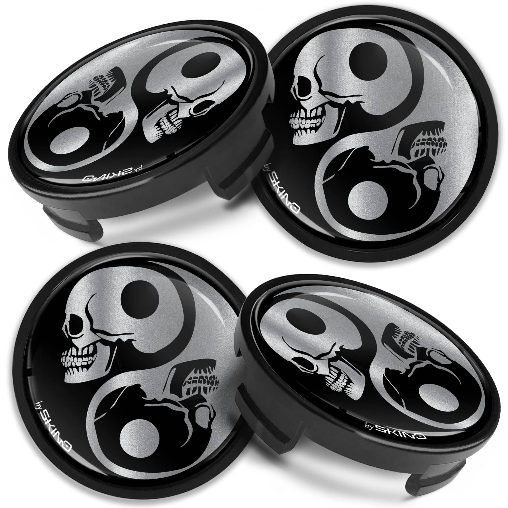 Kompatibel mit Ford Nabendeckel Felgendeckel Radkappen Nabenkappen Felgenkappen Radnabendeckung 54mm 6M211003 Schädel Yin Yang CFZ 16 Kompatibel mit Ford Nabendeckel Felgendeckel Radkappen Nabenkappen Felgenkappen Radnabendeckung 54mm 6M211003 Schädel Yin Yang CFZ 16 von Biomar Labs