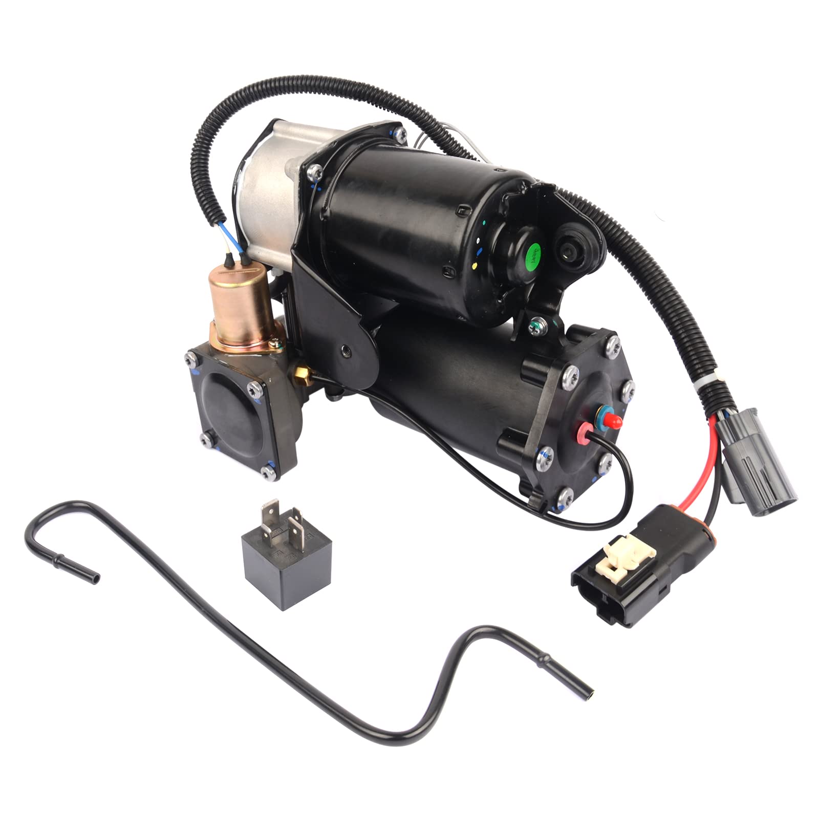 Bisenya Hitachi-System Luftfederung Kompressorpumpe und Relais Kompatibel mit Dis*covery 3 2004-2009, Ran*ge Ro*ver Sport 2005-2009 Teilenummer LR023964 LR015303 LR044360 Bisenya Hitachi-System Luftfederung Kompressorpumpe und Relais Kompatibel mit Dis*covery 3 2004-2009, Ran*ge Ro*ver Sport 2005-2009 Teilenummer LR023964 LR015303 LR044360 von Bisenya